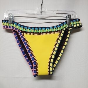 Xoxo Neoprene & Crochet Bikini Bottom